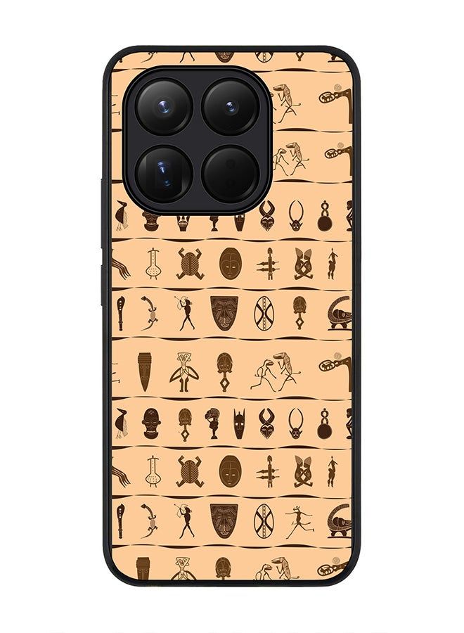 Stylizedd For Xiaomi 15T Case,Slim fit Camera Protection, Shockproof Thin Phone cover  - Tribal Hieroglyphics - Image 1